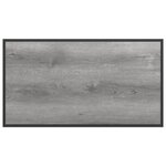 vidaXL Table de Jardin Grise 100x55x70 cm DPC et Acier