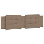 vidaXL Cadre de lit avec tête de lit Cappuccino 180x200 cm Similicuir