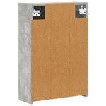 vidaXL Armoire Miroir de Salle de Bain Gris béton 43 x 16 x 62.5 cm