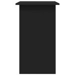 vidaXL Bureau Noir 80x45x74 cm Bois d’ingénierie