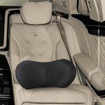 vidaXL Coussin de Dos avec oreiller Noir 46 x 24 x 11 cm Maille 4D
