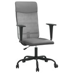 Chaise fauteuil siège de bureau informatique étude réglable en hauteur gris 02_0024067