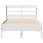 vidaXL Cadre de lit sans matelas blanc 90x190 cm bois de pin massif