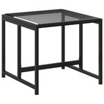 vidaXL Ensemble à manger de jardin 9 Pièces Noir Résine tressée