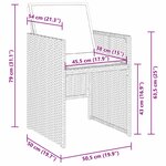 vidaXL Ensemble de Salle à Manger de Jardin 5 Pièces avec Coussins Beiges en Rotin Synthétique