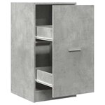 vidaXL Armoire d'apothicaire gris béton 40x41x77 5cm bois d'ingénierie
