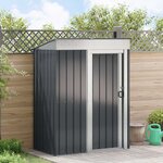 vidaXL Cabanons de jardin Anthracite 137 x 81 x 180 cm Métал