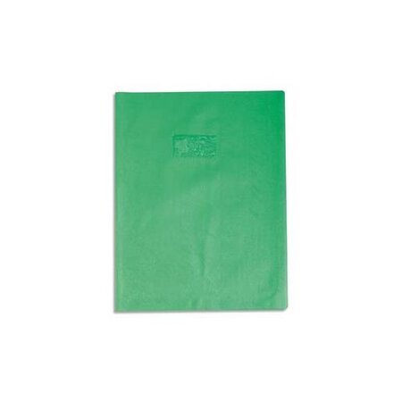 Protège-cahier Grain Cuir 20/100ème 17x22 vert clair CALLIGRAPHE