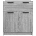 vidaXL Buffet Sonoma gris 60x30x70 cm Bois d'ingénierie