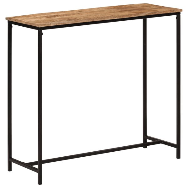 vidaXL Table console 80x30x74 cm bois massif de manguier et fer