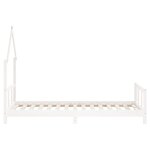 vidaXL Cadre de lit pour enfants blanc 90x190 cm bois de pin massif