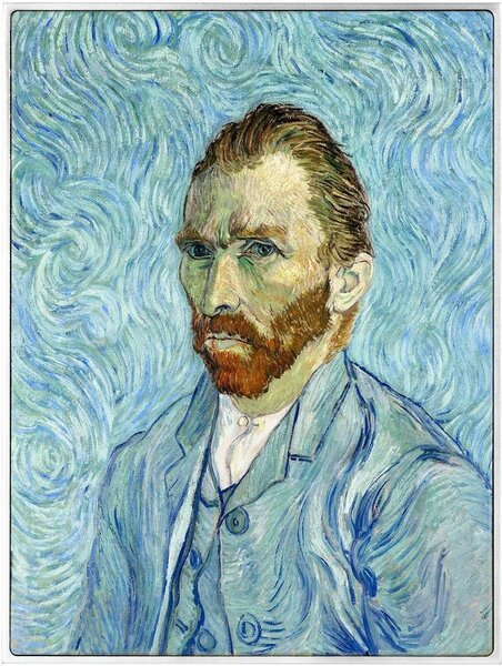 Pièce de monnaie en Argent - Zinc - Cuivre 10000 Francs g 77.75 (2.5 oz) Ag - 750 (24.11 oz) Zn - 120 (3.85 oz) Cu Millésime 2024 Van Gogh Tri-Metal SELF PORTRAIT