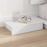 vidaXL Cadre de lit Blanc 160 x 200 cm bois