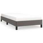 vidaXL Cadre de lit sans matelas gris 90x200 cm similicuir
