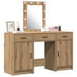 vidaXL Table de Toilette Marron 50 x 41 x 135 cm Bois d'ingénierie