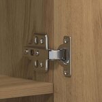 vidaXL Cabinet à chaussures avec étagère Marron 80 x 35.5 x 180 cm