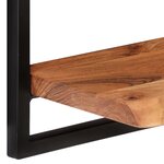 vidaXL Étagères murales 2 Pièces 40x24x35 cm Bois d'acacia et acier