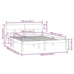 vidaXL Cadre de lit sans matelas bois de pin massif