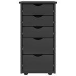 vidaXL Armoire Gris 34 x 39 x 61 5 cm Bois de Pin Massif