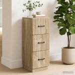vidaXL Armoire à tiroirs 33 x 34 5 x 87 cm Bois d'ingénierie