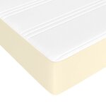 vidaXL Matelas de lit à ressorts ensachés fermeté moyenne Crème 140x200x20 cm