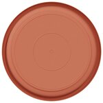 vidaXL Plateau à fleurs rond 6 Pièces Rouge brique Ø 19 x 2 cm Plastique