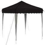 vidaXL Tente de fête pop-up 195 x 195 x 245 cm Noir Tissu Oxford