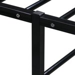 vidaXL Cadre de lit sans matelas noir métal 200x200 cm