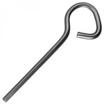 Lot de 5 pitons P Évolution en inox - 13 cm