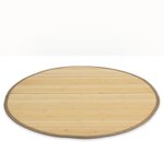 Tapis bambou 120 cm rond Naturel Clair