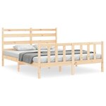 vidaXL Cadre de lit sans matelas 160x200 cm bois massif de pin