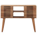 vidaXL Table d'appoint faite main Marron Teck 100 x 30 x 75 cm