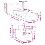 vidaXL Sofa-Lit 2-en-1 Vert Foncé 74x77x81 cm Velours
