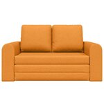 vidaXL Canapé-Lit 60cm Jaune foncé tissu