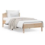 vidaXL Cadre de lit sans matelas 90x200 cm bois de pin massif