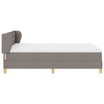 Lit à ressorts vidaXL avec matelas - Taupe  140x200 cm  Tissu