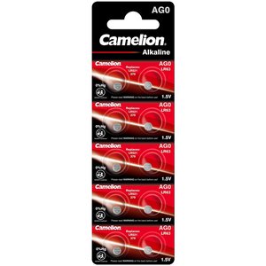 Pack de 10 piles Alcaline AG0/LR63/LR521/379 0  Mercury/Hg CAMELION