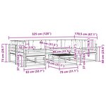 vidaXL Ensemble de canapés d'extérieur 5 pc Blanc et anthracite