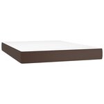 vidaXL Sommier à lattes de lit avec matelas Marron 180x200 cm