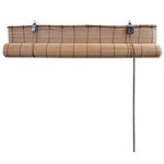 Vidaxl store roulant en bambou 150x160 cm marron