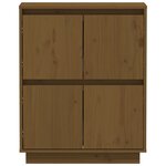 vidaXL Buffet Marron miel 60x34x75 cm Bois massif de pin