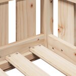 vidaXL Cadre de lit d'enfants forme de maison 90x200cm bois massif pin