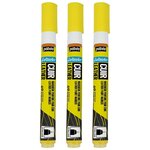 Marqueur Acrylique Setacolor Spécial Cuir Mat Satiné Extra Fine Jaune Fluo x 3 PÉBÉO