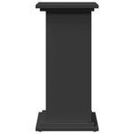 vidaXL Piédestal avec rangement noir 31x30x60 cm bois d'ingénierie