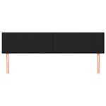 vidaXL Têtes de lit 2 Pièces Noir 80x5x78/88 cm Similicuir