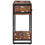 vidaXL Table console multicolore 100x35x75 cm bois massif récupération