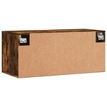 vidaXL Armoire murale chêne fumé 80x36 5x35 cm bois d'ingénierie