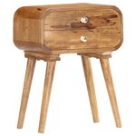 vidaXL Table de chevet 43 x 30 x 58 cm Bois de manguier massif