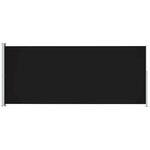 vidaXL Auvent latéral rétractable de patio 200x500 cm Noir