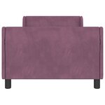 vidaXL Cadre de lit pour enfants avec tête de lit Violet 80 x 200 cm
